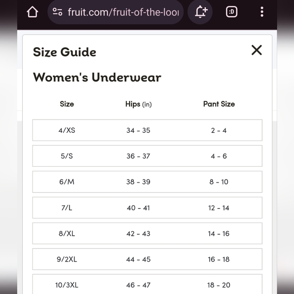 $5 Bundle of Size 9 Panties Underwear Bikini Briefs Hanes Fruit of the Loom - Picture 8 of 8